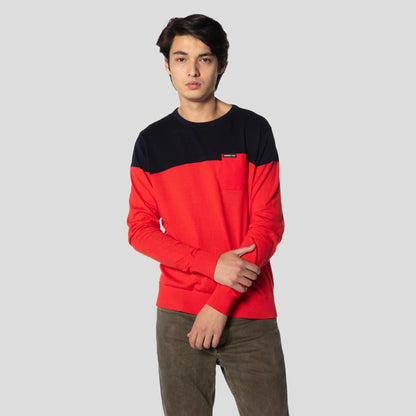 Men's Color Block Pullover Sweater - FINAL SALE