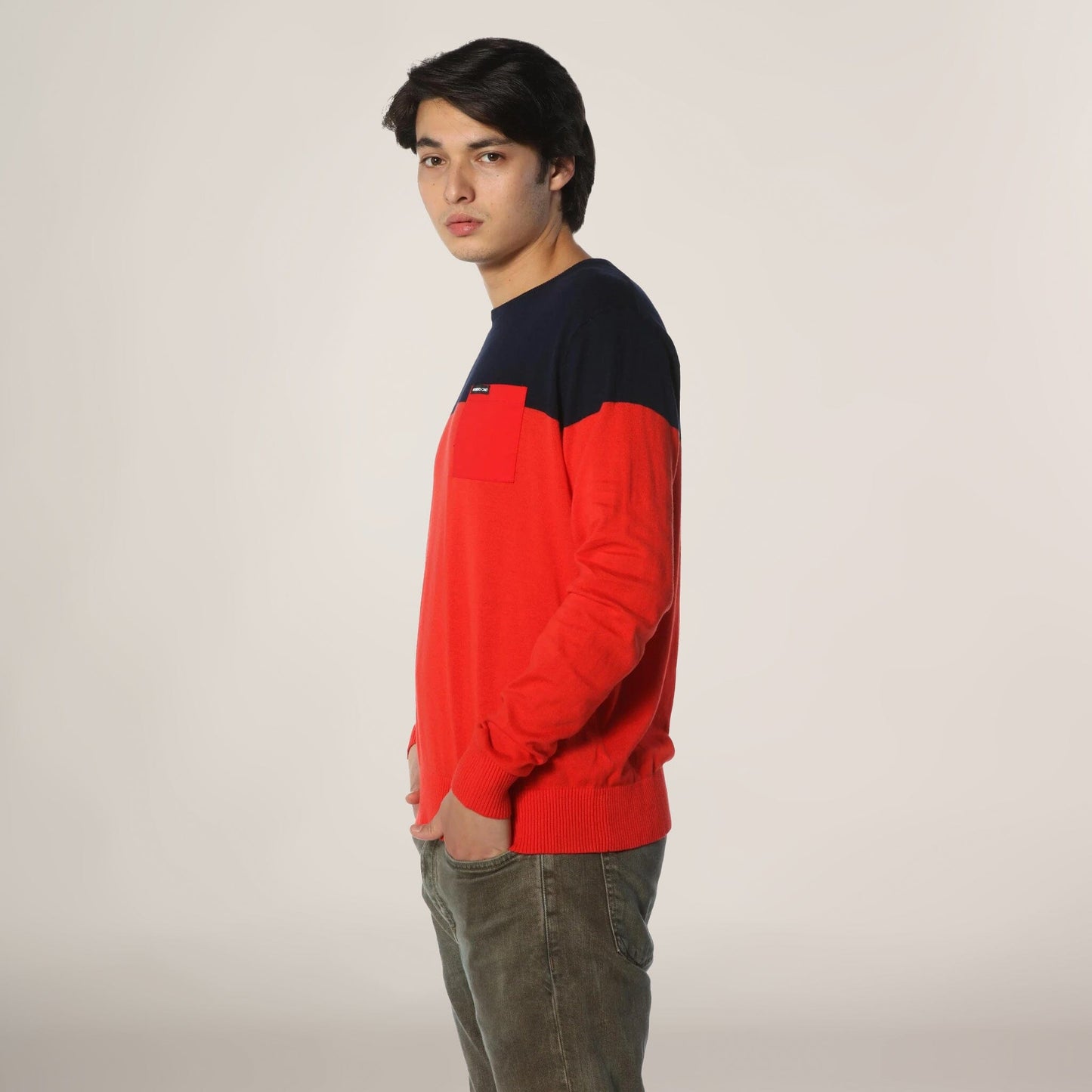 Men's Color Block Pullover Sweater - FINAL SALE