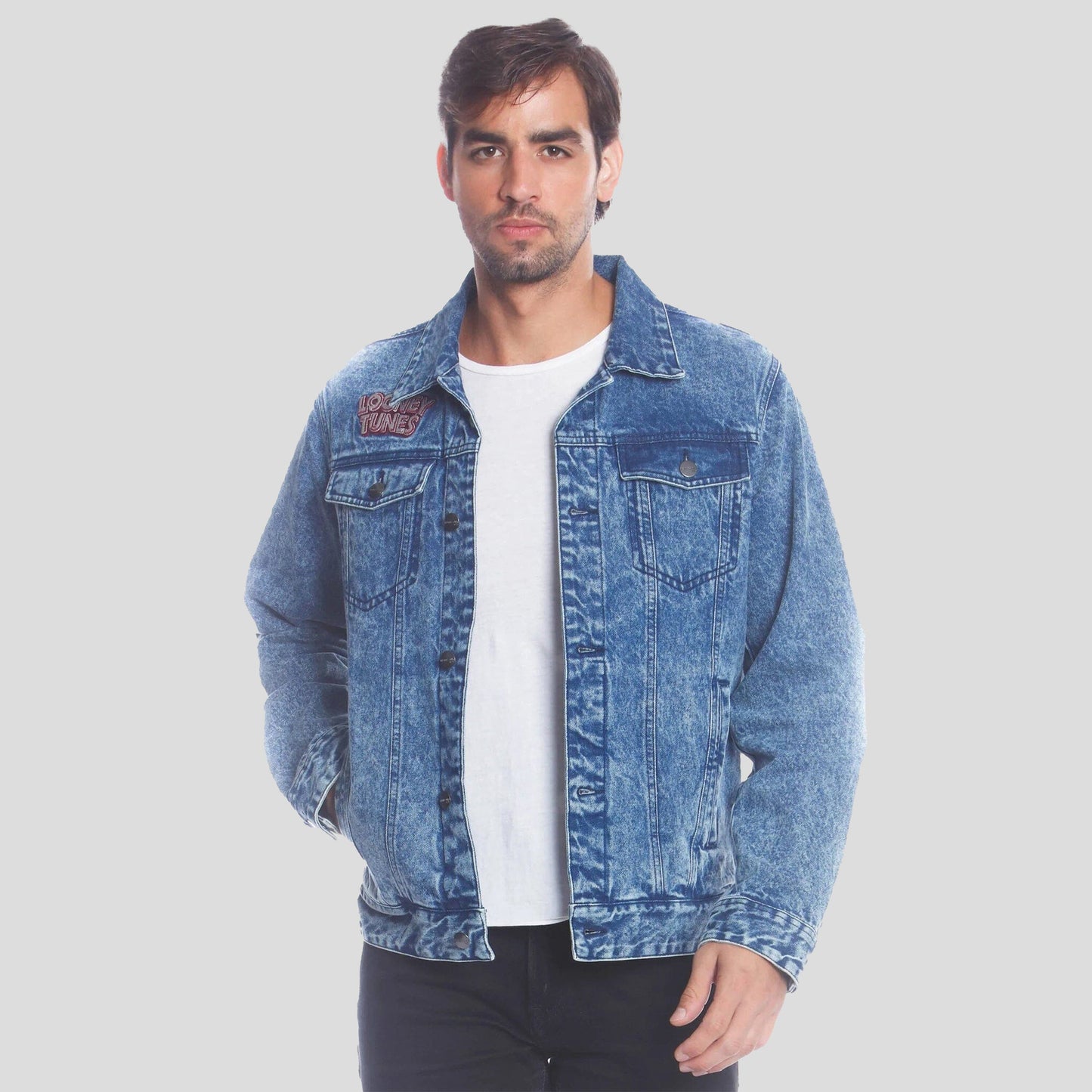 Men's Denim Looney Tunes Bugs Placement Jacket - FINAL SALE