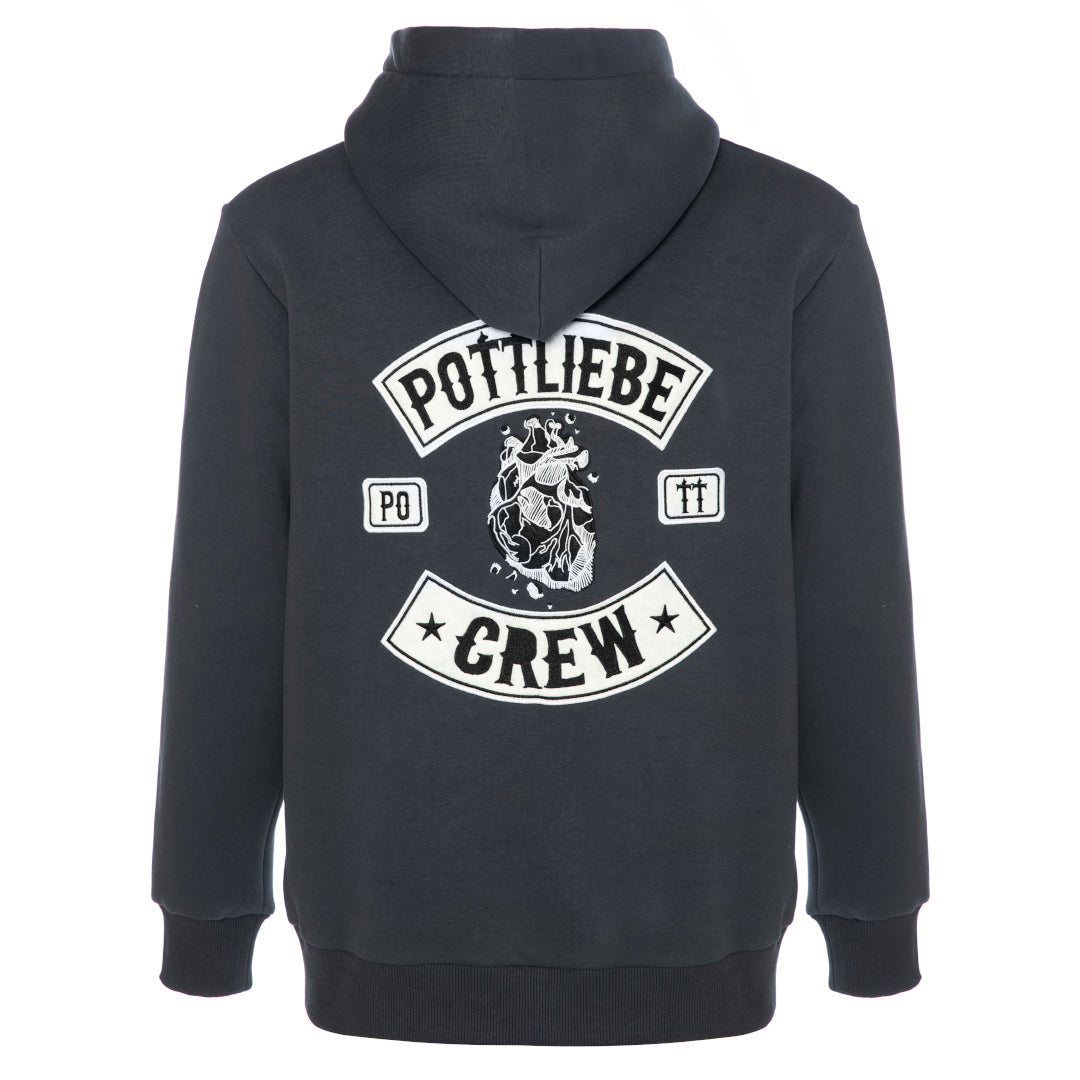 Hoodie "Pottliebe Crew" Dark Indigo Grey