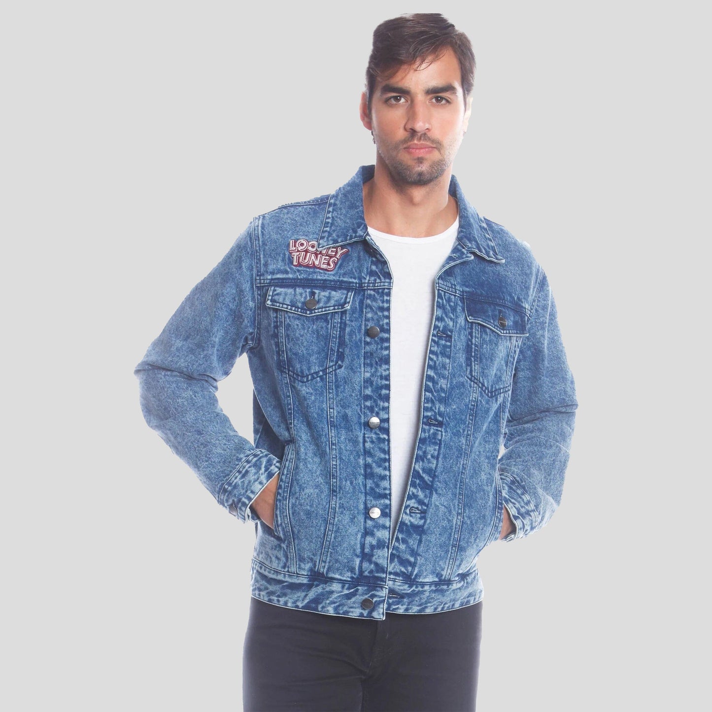 Men's Denim Looney Tunes Bugs Placement Jacket - FINAL SALE