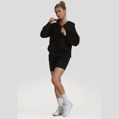 Women's Taylor Double Zipper Pullover Oversized Hoodie