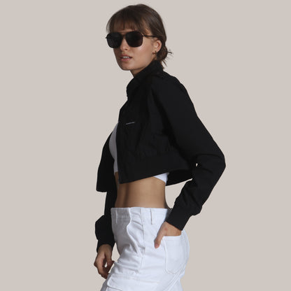 Women's Mini Cropped Racer Jacket