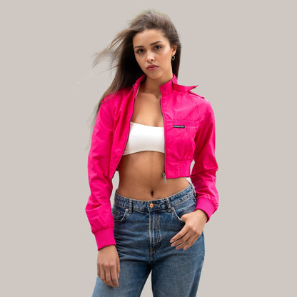 Women's Mini Cropped Racer Jacket