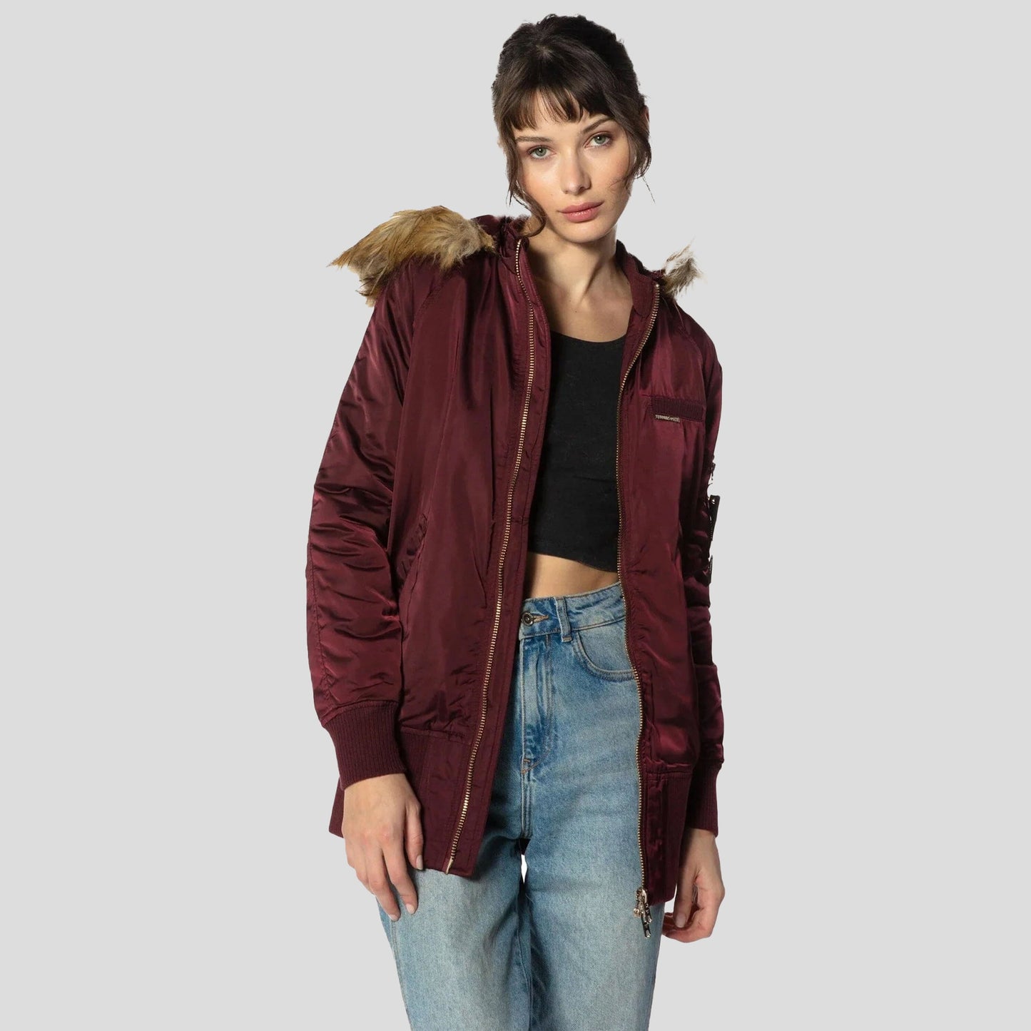 Women's Elongated Bomber Jacket - FINAL SALE