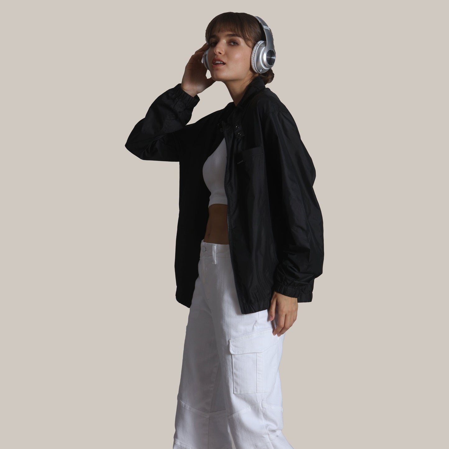 Women's Windbreaker Oversized Packable Jacket