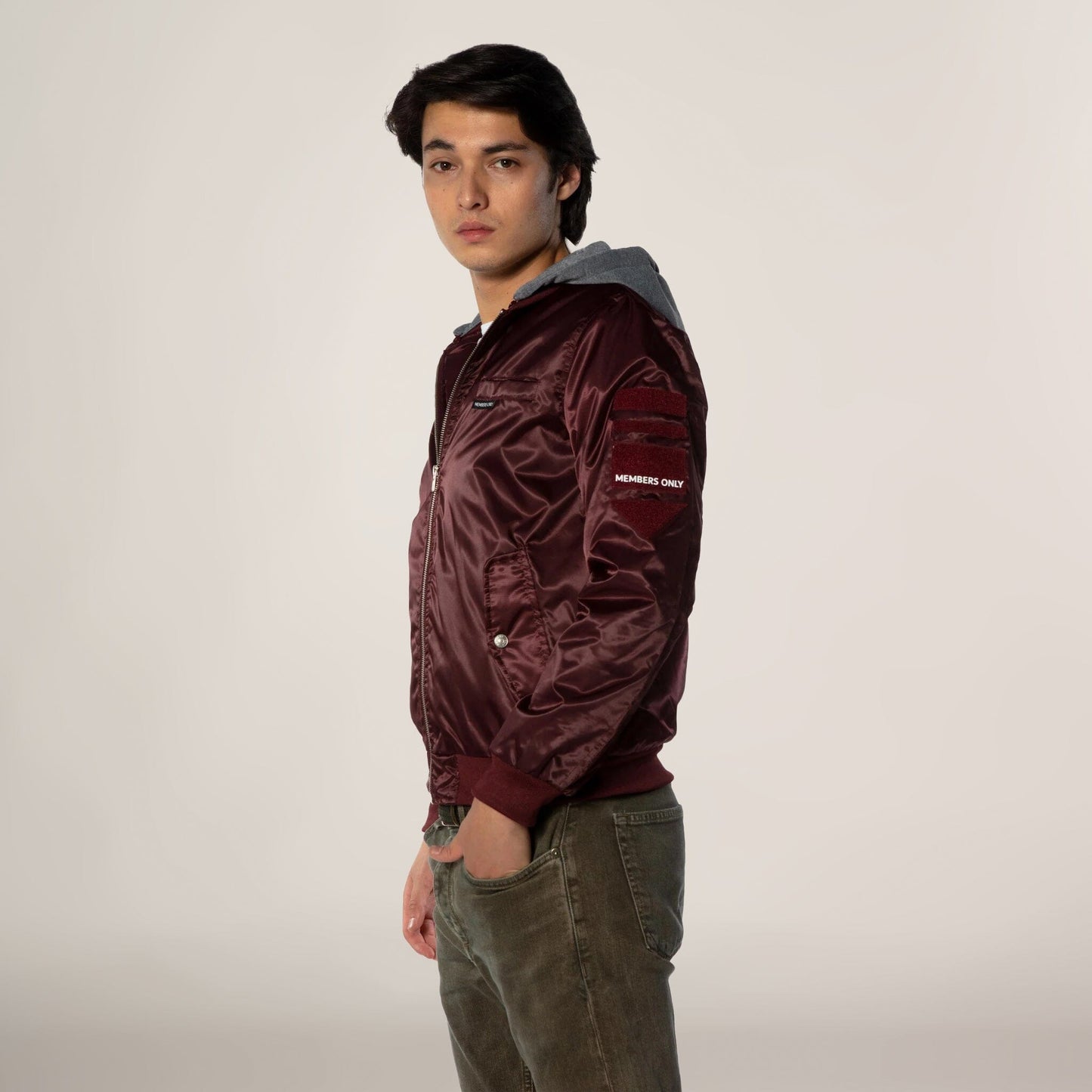 Men's Flight Satin Twill Hooded Jacket - FINAL SALE