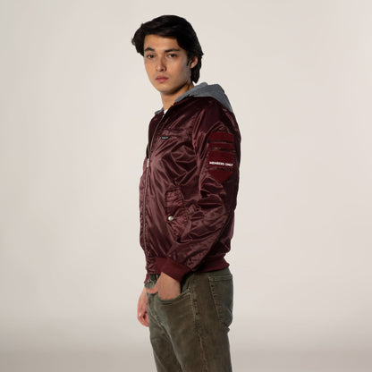 Men's Flight Satin Twill Hooded Jacket - FINAL SALE