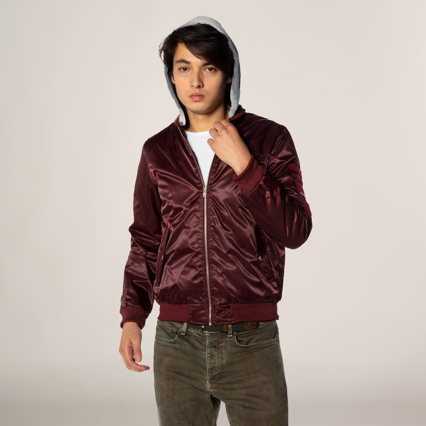 Men's Flight Satin Twill Hooded Jacket - FINAL SALE