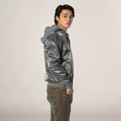 Men's Flight Satin Twill Hooded Jacket - FINAL SALE