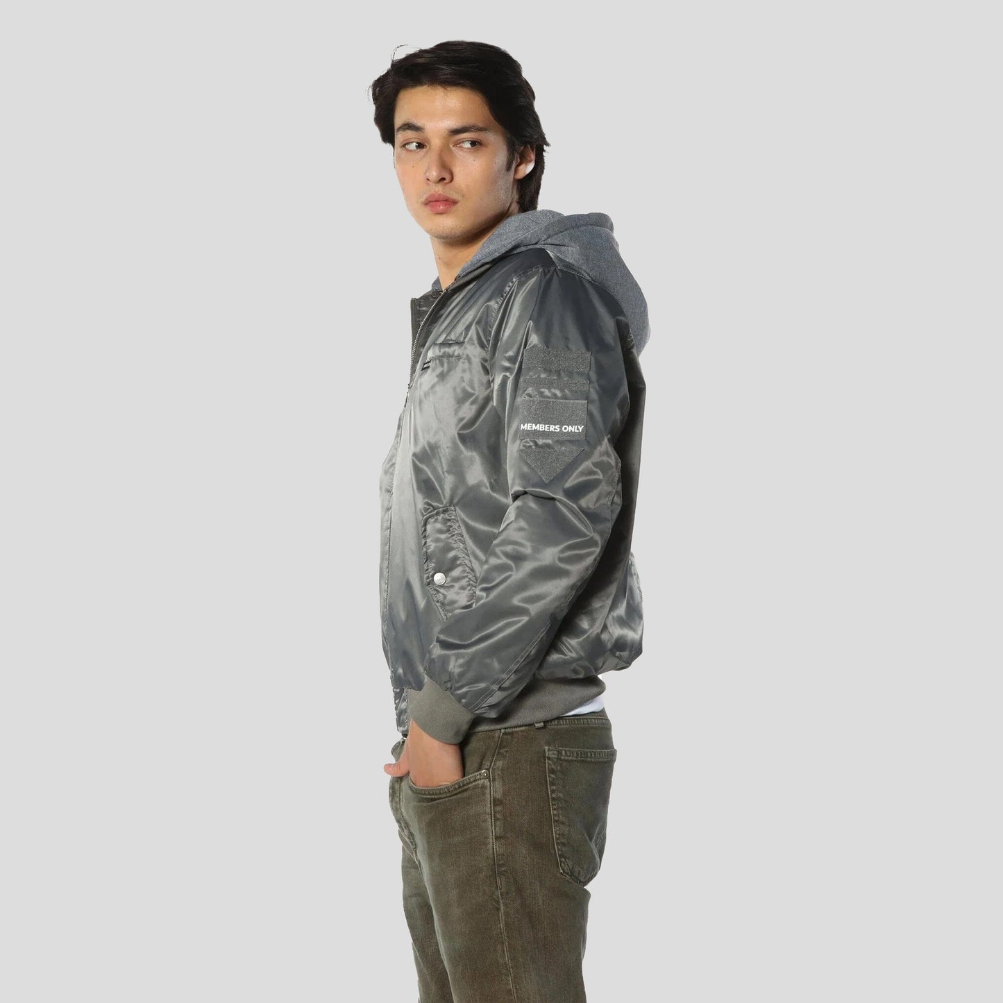 Men's Flight Satin Twill Hooded Jacket - FINAL SALE