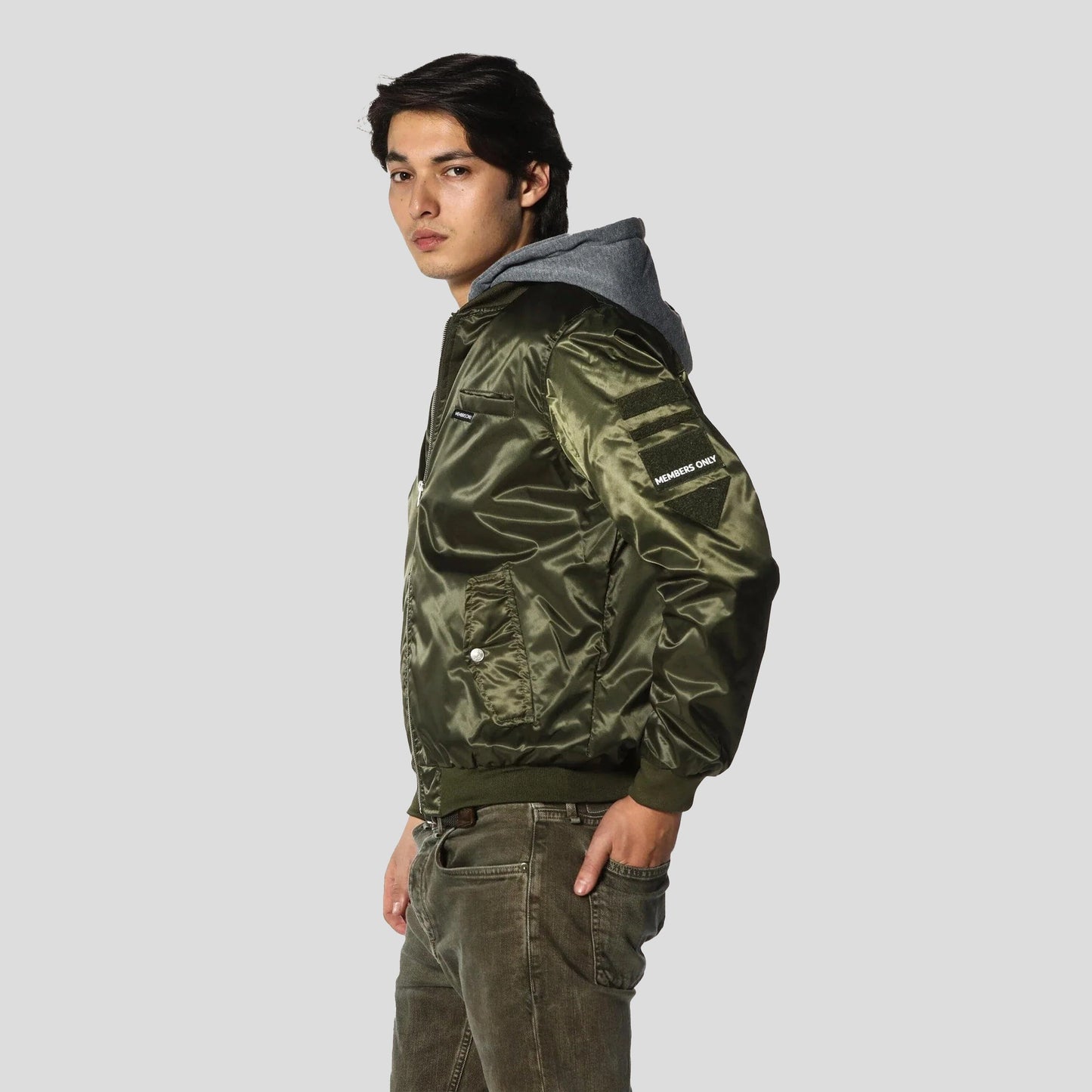 Men's Flight Satin Twill Hooded Jacket - FINAL SALE