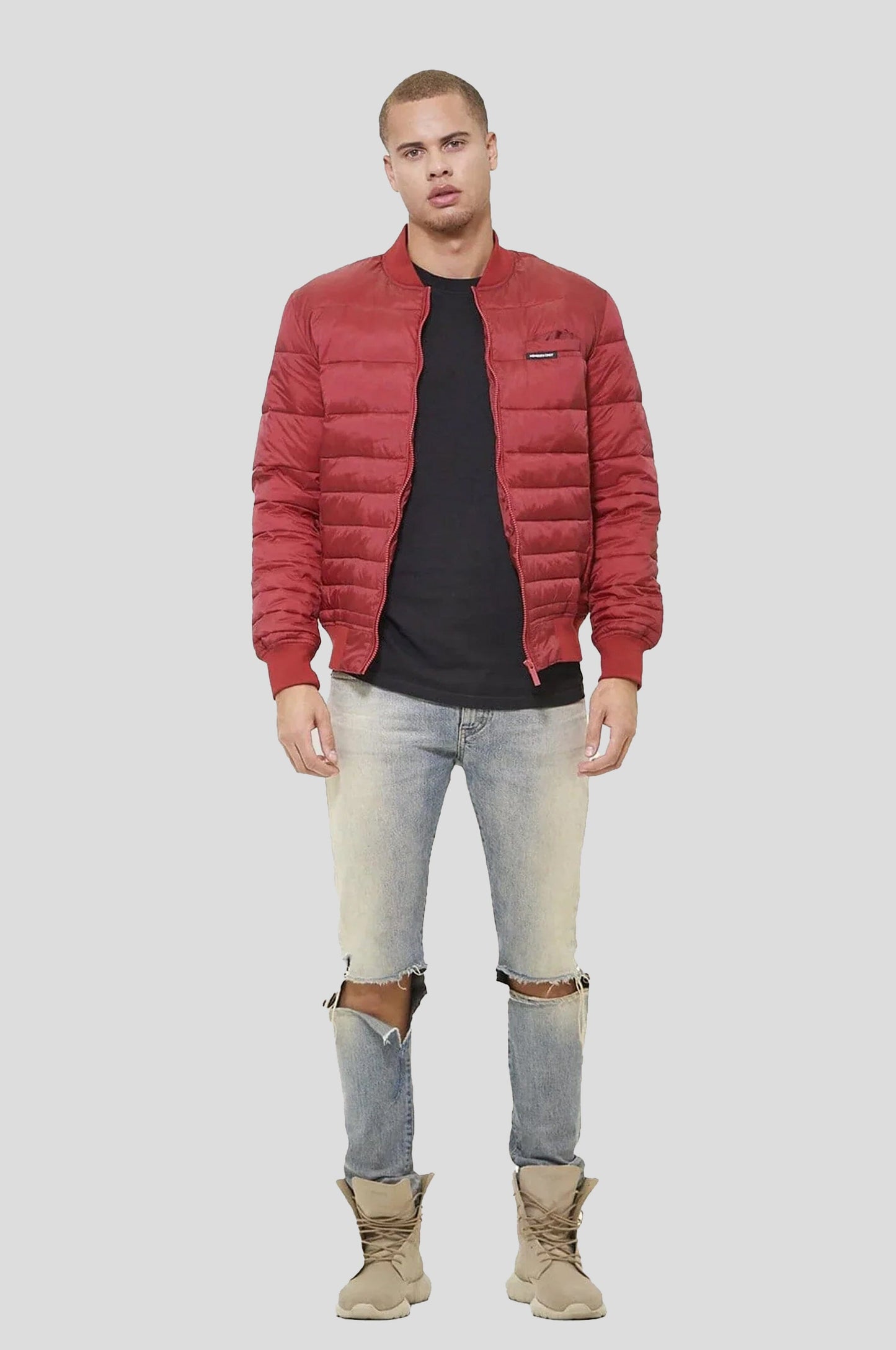 Men's Solid Puffer Jacket - FINAL SALE