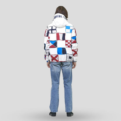 Men's Flag Print Pullover Windbreaker Jacket  - FINAL SALE