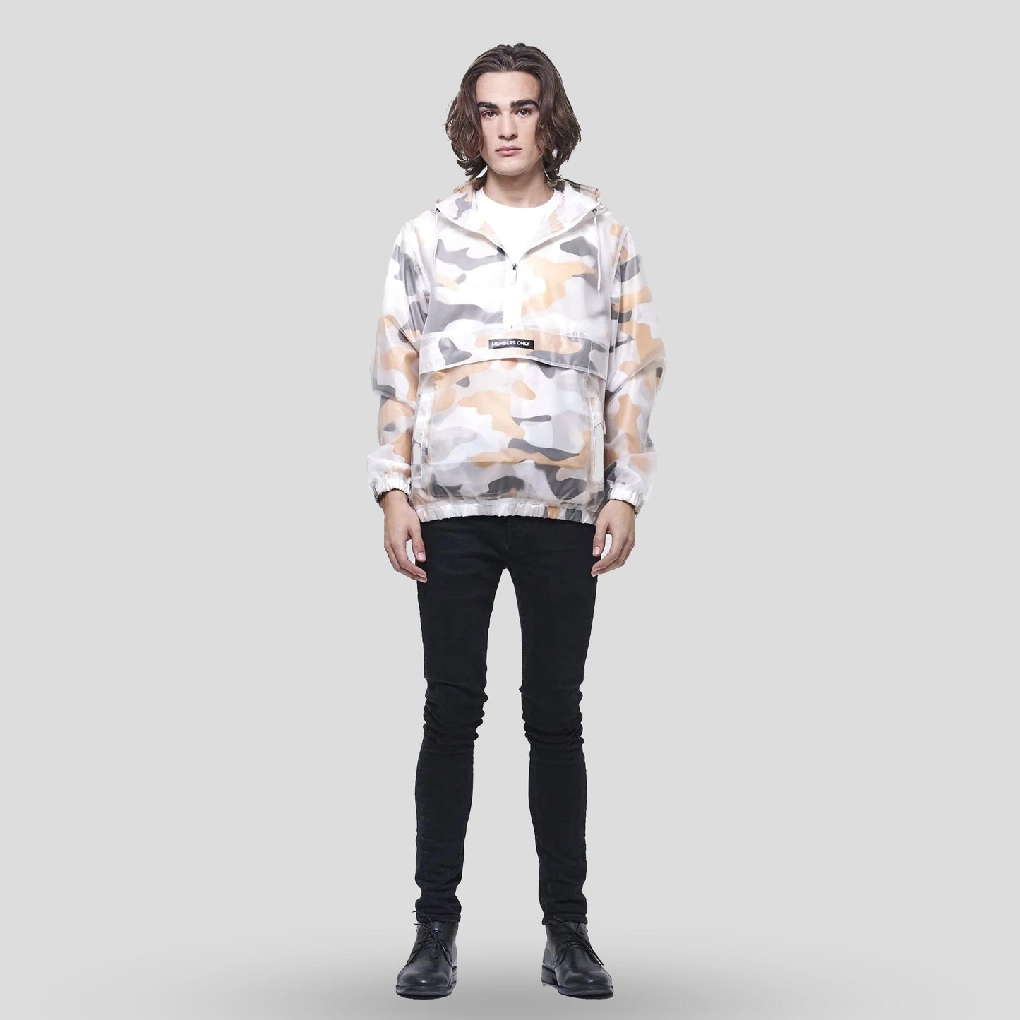 Men's Printed Camo + Translucent Layering Jacket - FINAL SALE