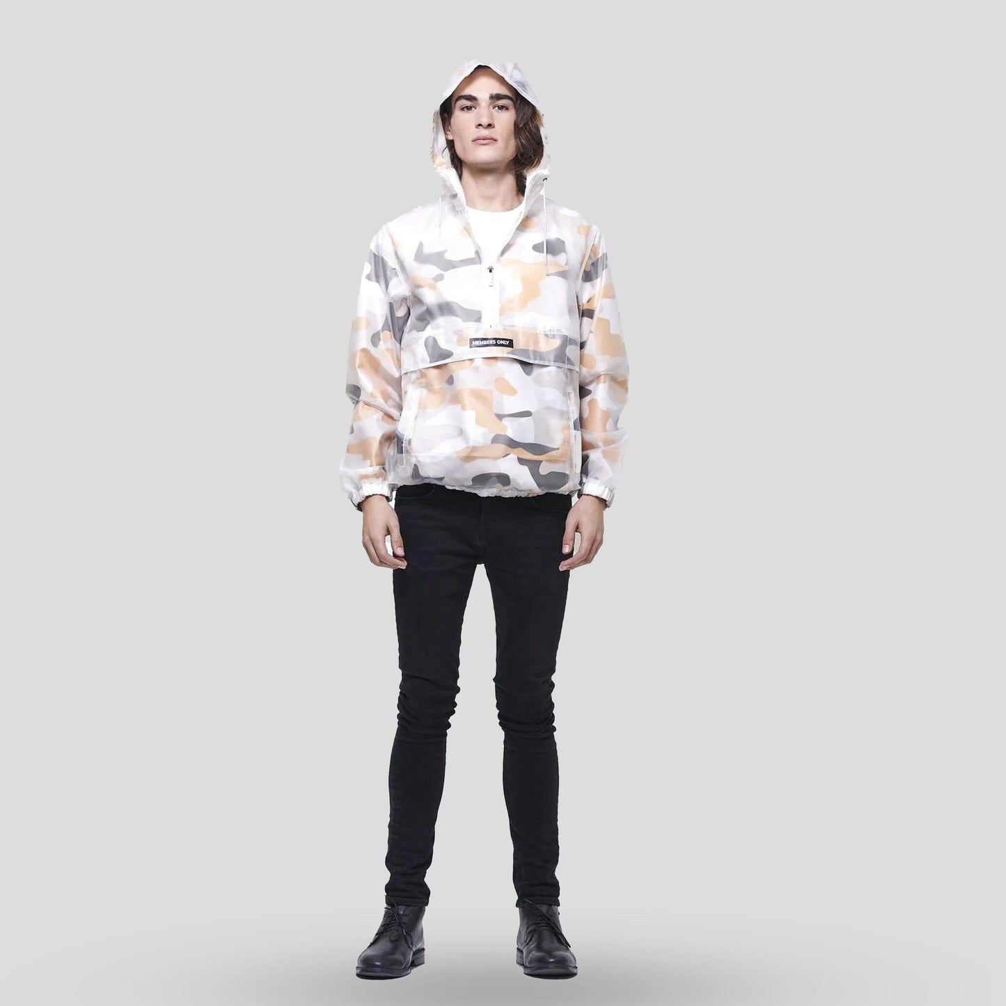 Men's Printed Camo + Translucent Layering Jacket - FINAL SALE