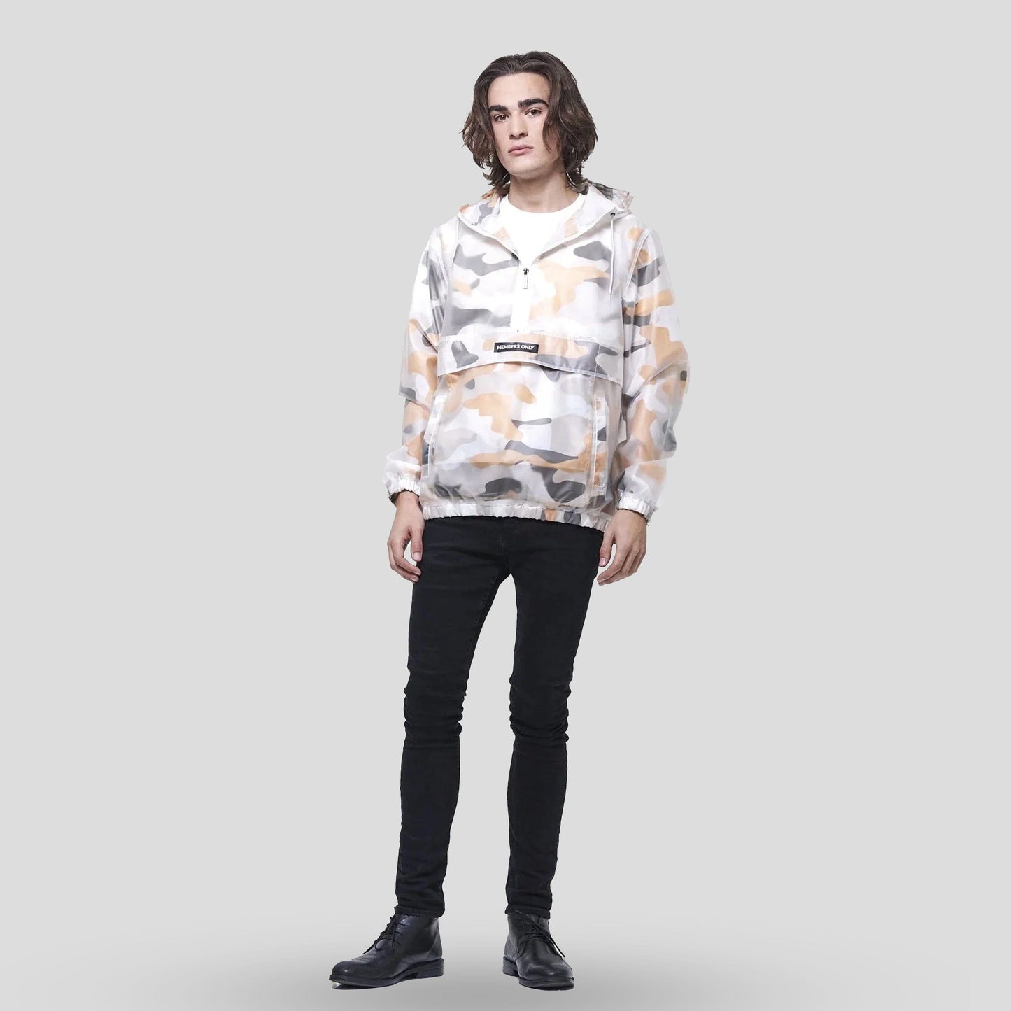 Men's Printed Camo + Translucent Layering Jacket - FINAL SALE