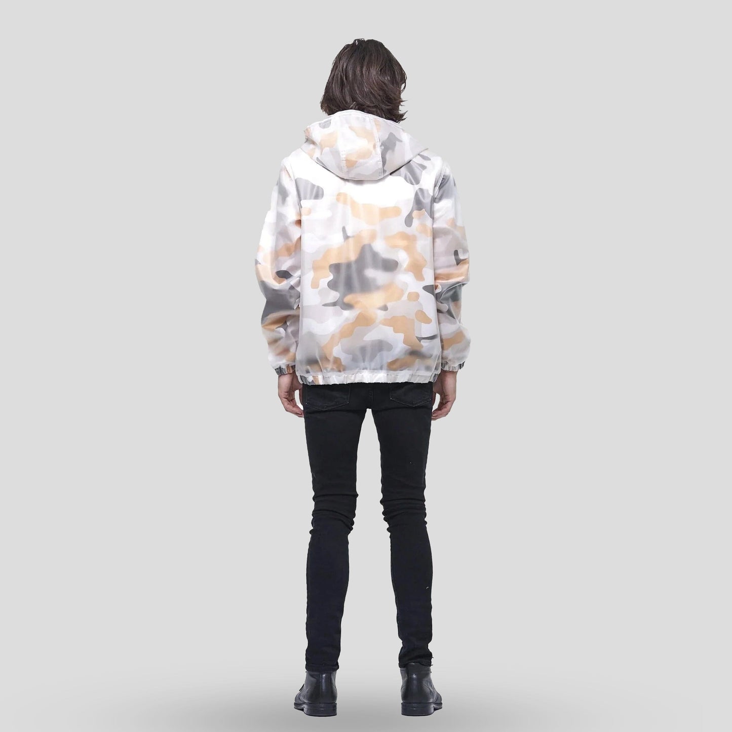 Men's Printed Camo + Translucent Layering Jacket - FINAL SALE