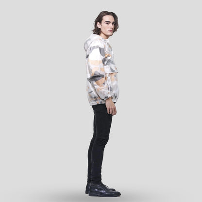 Men's Printed Camo + Translucent Layering Jacket - FINAL SALE