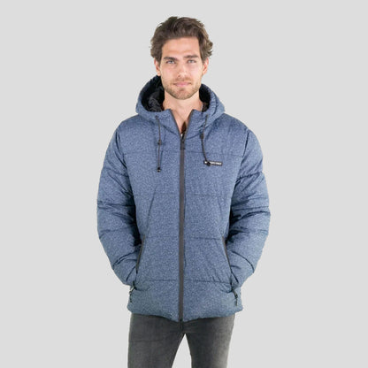 Men's Heather Print Puffer Jacket - FINAL SALE