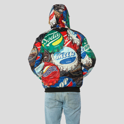 Men's Bottle Cap Print Jacket - FINAL SALE