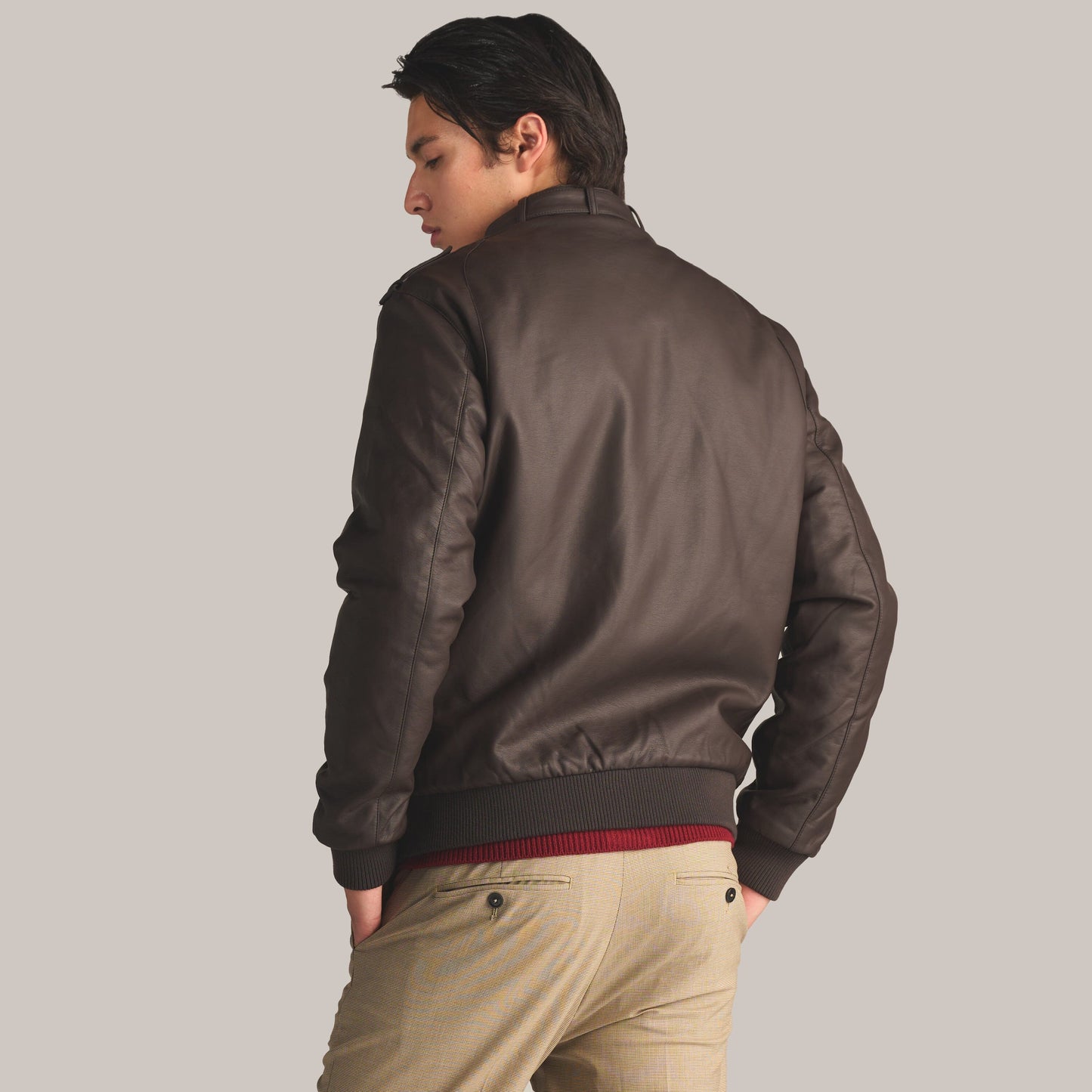 Men's Faux Leather Iconic Racer Jacket