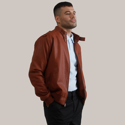 Men's Faux Leather Iconic Racer Jacket