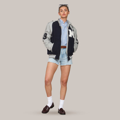 Women's Oversized Varsity Jacket