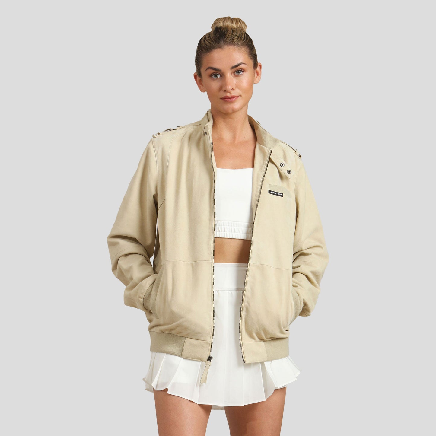 Women's Soft Suede Iconic Oversized Jacket