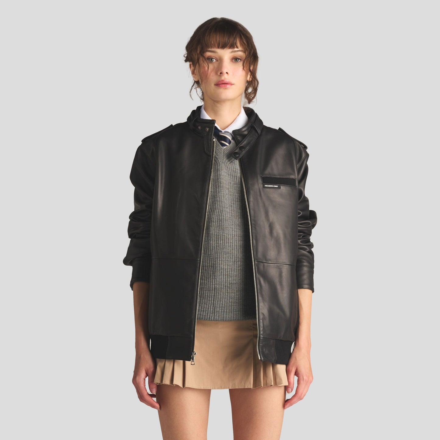 Women's Lambskin Iconic Oversized Jacket