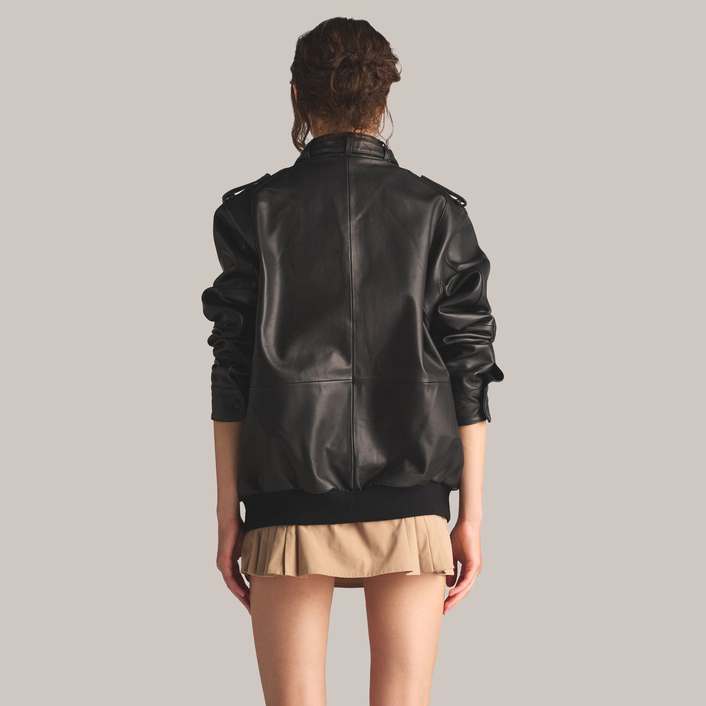 Women's Lambskin Iconic Oversized Jacket