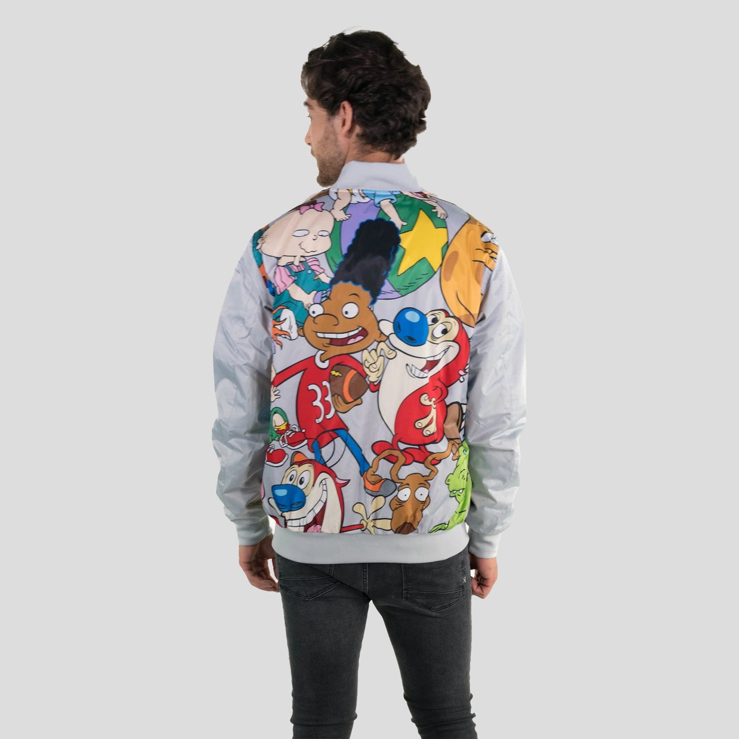 Men's Nickelodeon Mash Print Bomber Jacket - FINAL SALE