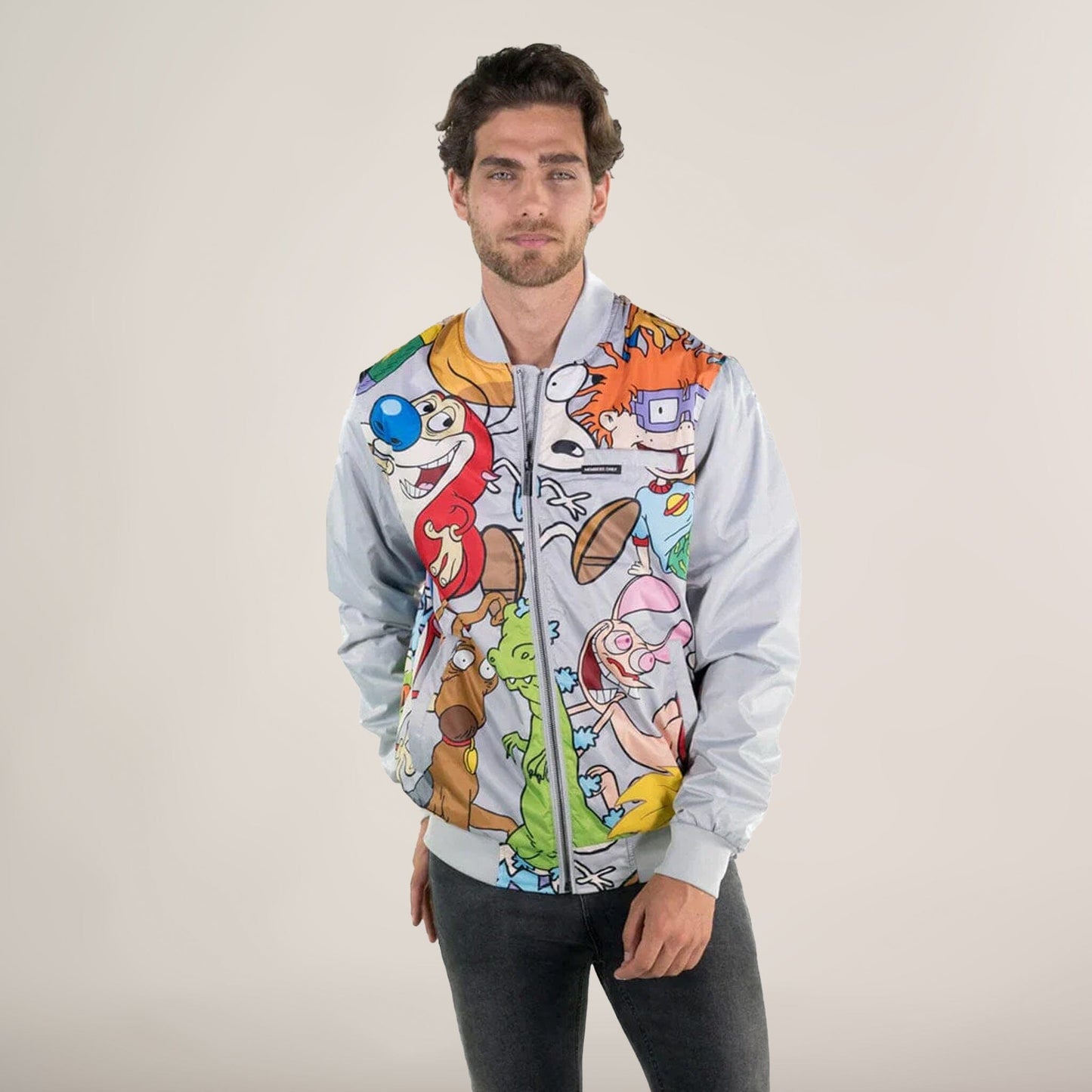 Men's Nickelodeon Mash Print Bomber Jacket - FINAL SALE