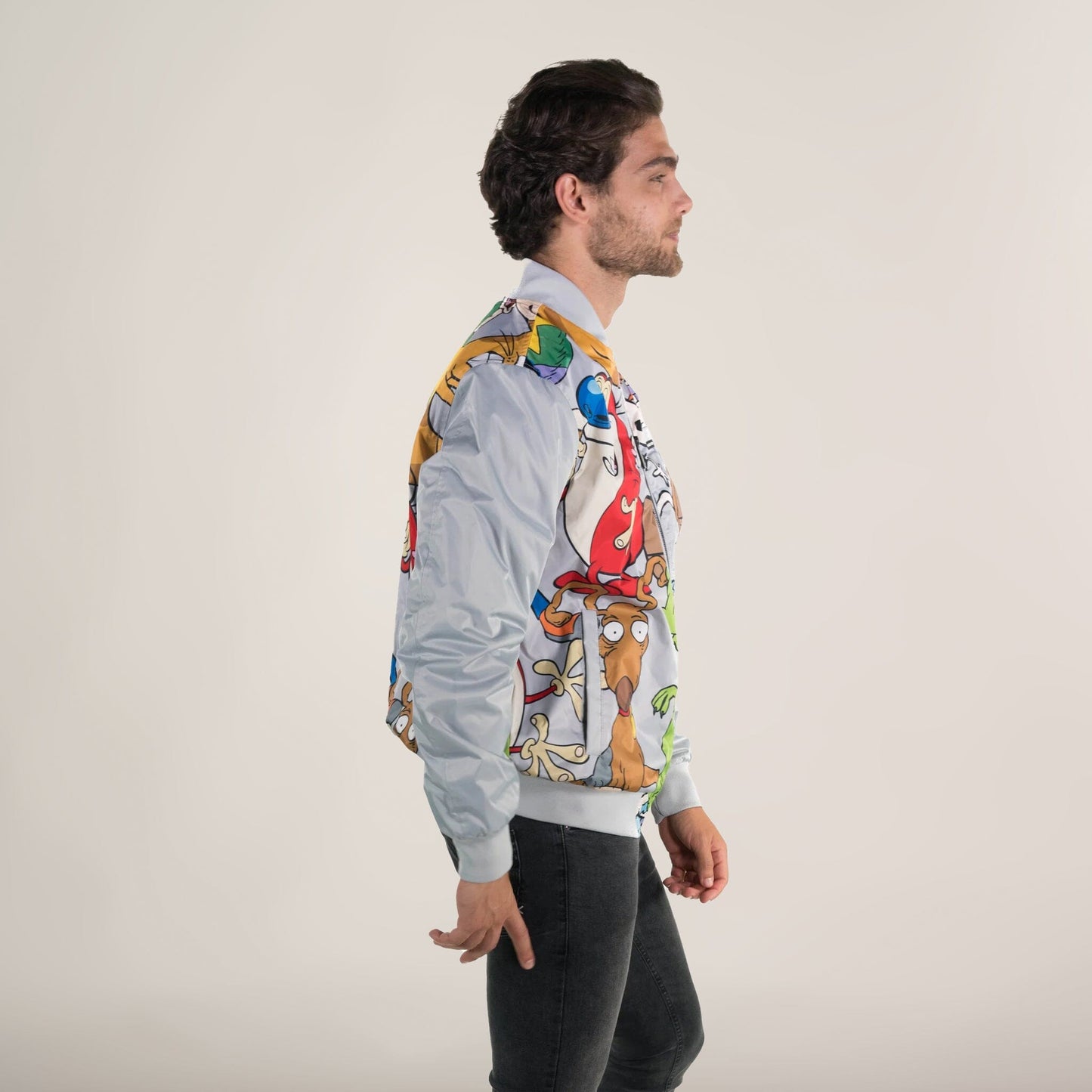 Men's Nickelodeon Mash Print Bomber Jacket - FINAL SALE