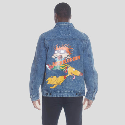 Men's Chucky Placement Nickelodeon Denim Jacket - FINAL SALE