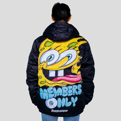 Women's Rad Spongebob Puffer Oversized Jacket - FINAL SALE