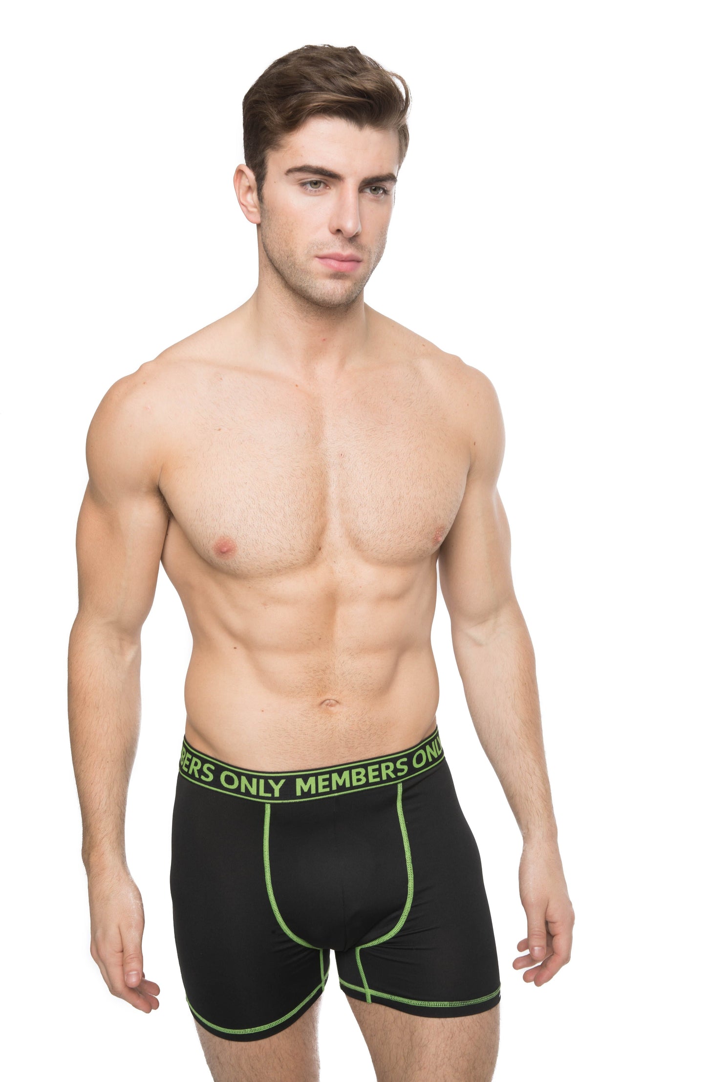 Men's 3PK Athletic Boxer Brief Contrast Elastic - FINAL SALE