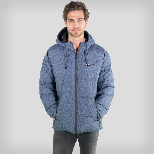 Men's Heather Print Puffer Jacket - FINAL SALE