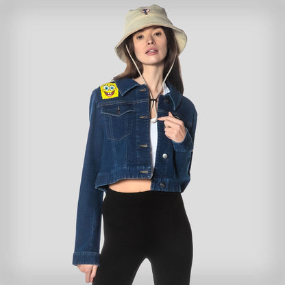 Women's Spongebob Denim Trucker Jacket - FINAL SALE